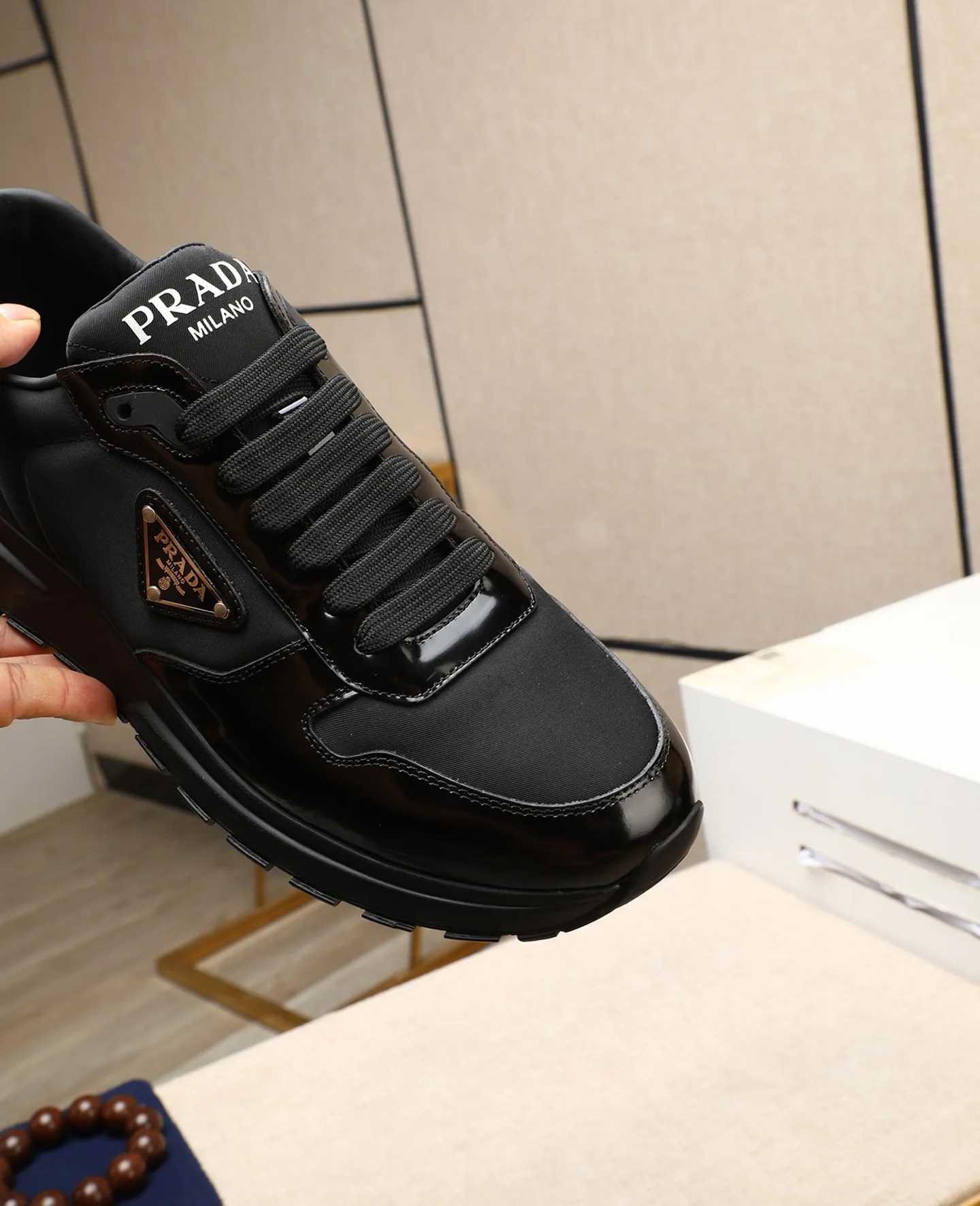 Men's shoes 💰540 🌹🌹[PRADA—Prada] 2025 latest model 🙈original replica! 👟👟👟Available here. The workmanship is top-notch. The upper is made from Italy. 🇮🇹Imported first-layer cowhide. ❗️Breathable genuine leather lining @Suitable for travel. The original version has an enlarged engraved sole, making it suitable for all kinds of travels, showing low-key luxury. Let quality speak for itself. Color: Size: 38-45